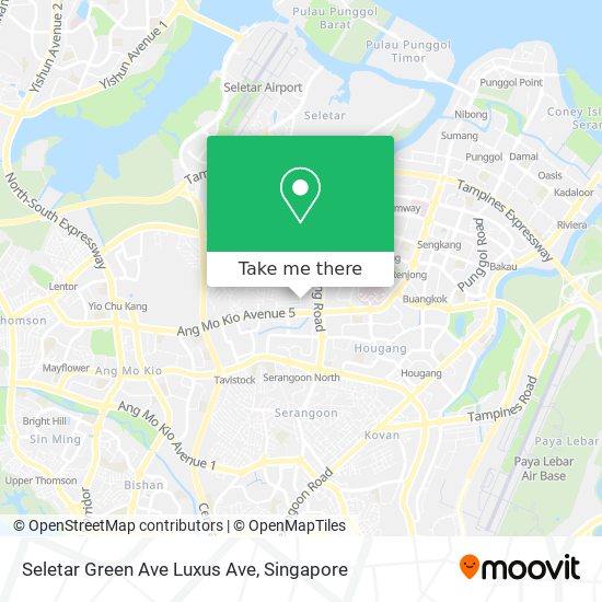 Seletar Green Ave Luxus Ave map