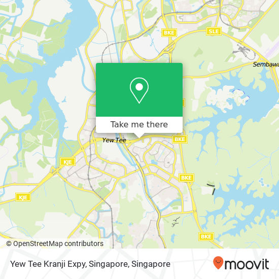 Yew Tee Kranji Expy, Singapore map