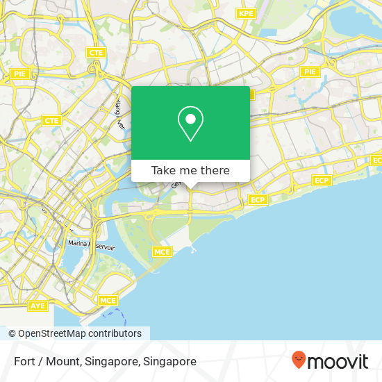 Fort / Mount, Singapore map