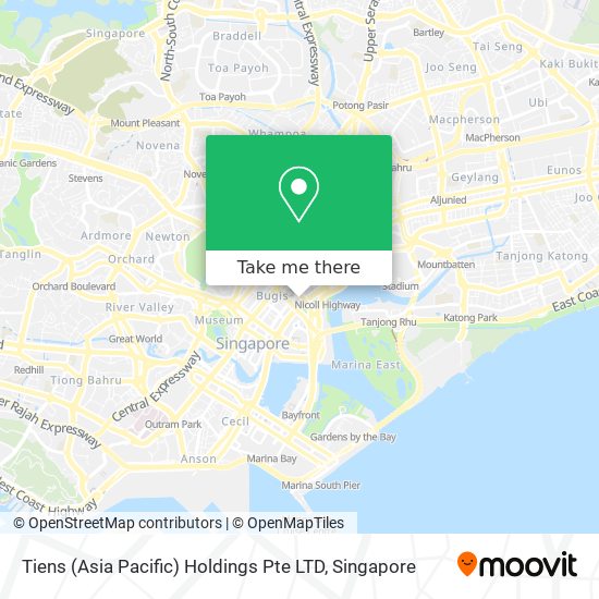 Tiens (Asia Pacific) Holdings Pte LTD map