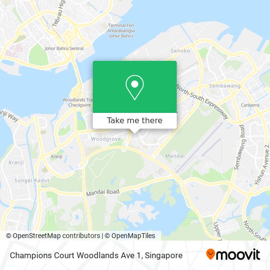 Champions Court Woodlands Ave 1地图