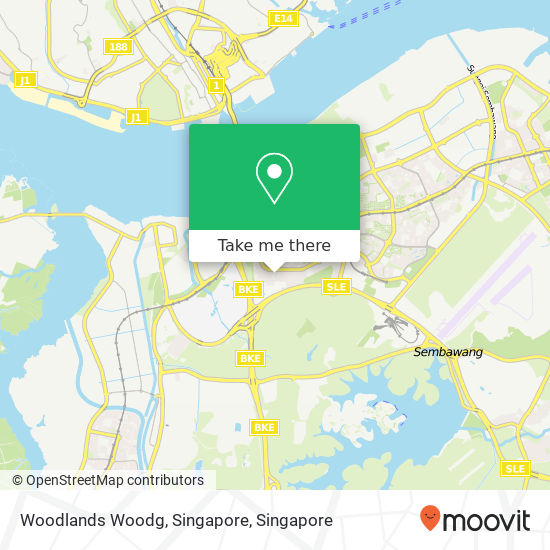 Woodlands Woodg, Singapore map