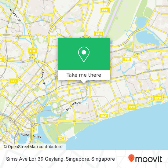 Sims Ave Lor 39 Geylang, Singapore地图