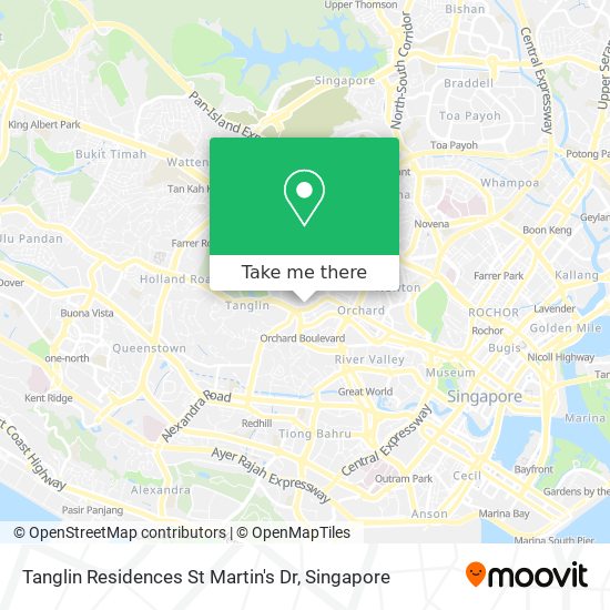 Tanglin Residences St Martin's Dr地图