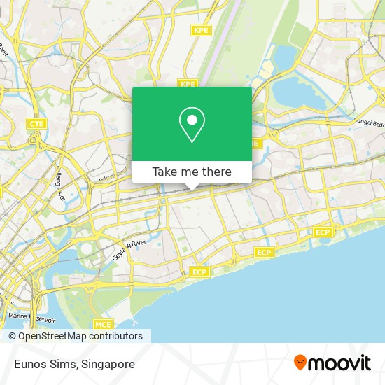 Eunos Sims map