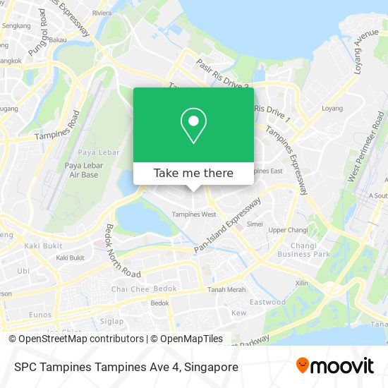SPC Tampines Tampines Ave 4 map