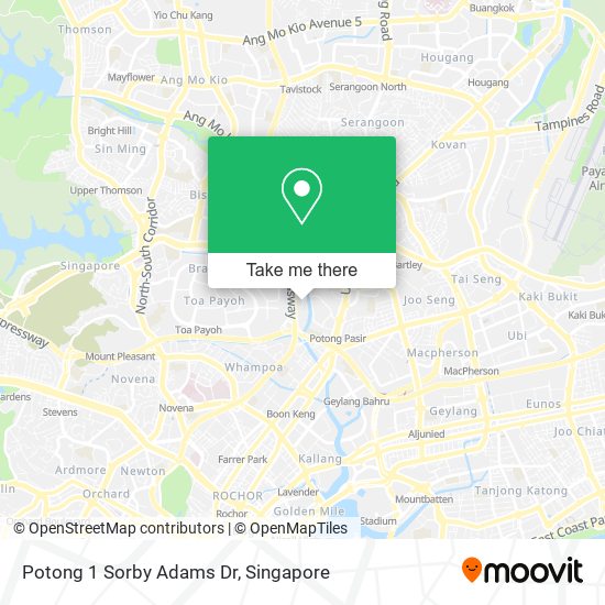 Potong 1 Sorby Adams Dr map