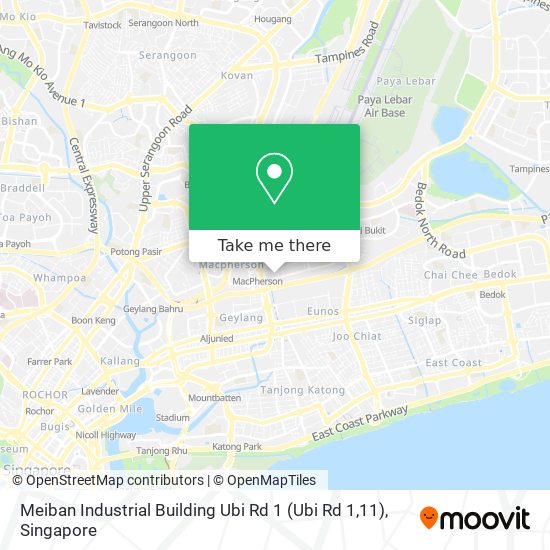 Meiban Industrial Building Ubi Rd 1 (Ubi Rd 1,11)地图