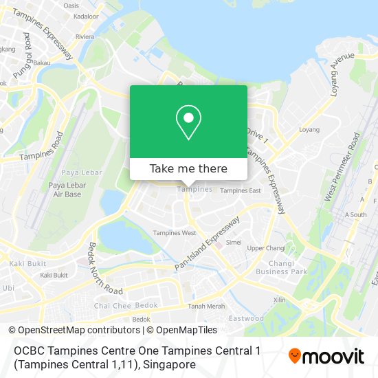 OCBC Tampines Centre One Tampines Central 1 (Tampines Central 1,11)地图