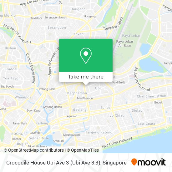 Crocodile House Ubi Ave 3 (Ubi Ave 3,3) map