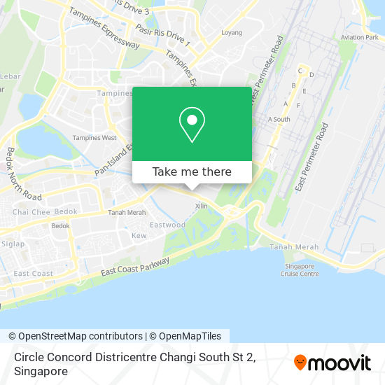 Circle Concord Districentre Changi South St 2 map