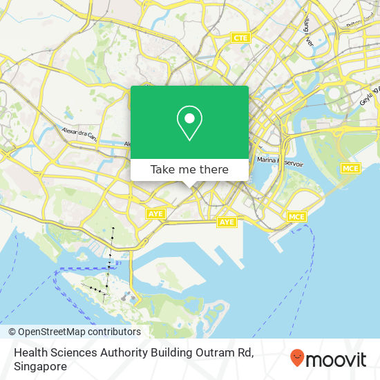 Health Sciences Authority Building Outram Rd map