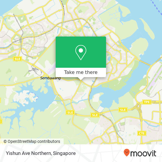 Yishun Ave Northern地图