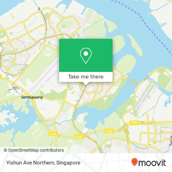 Yishun Ave Northern map