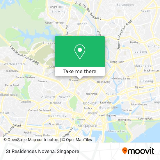 St Residences Novena map