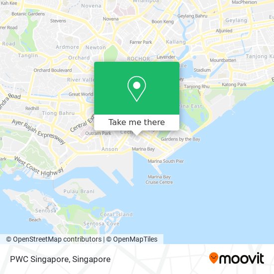 PWC Singapore map