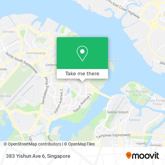 383 Yishun Ave 6 map