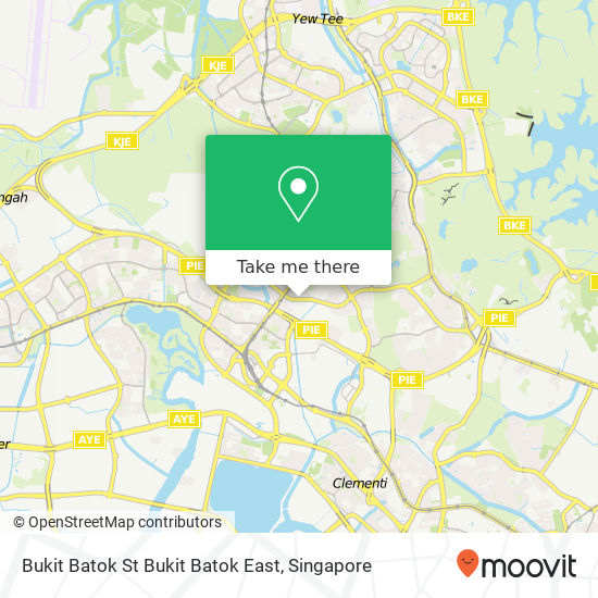 Bukit Batok St Bukit Batok East map