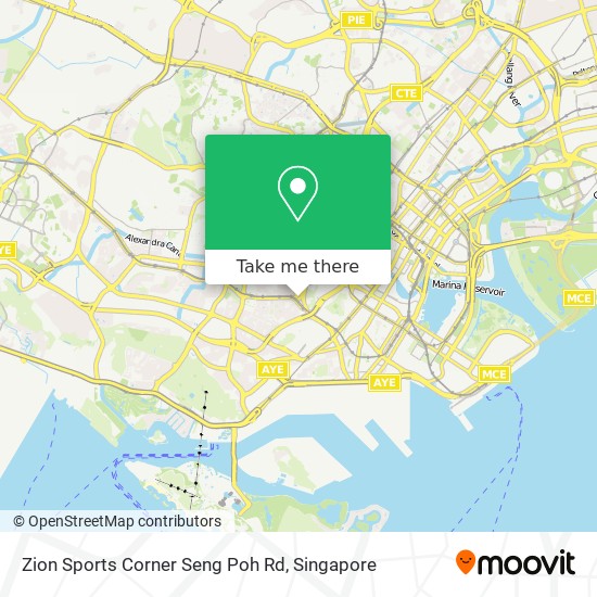 Zion Sports Corner Seng Poh Rd map