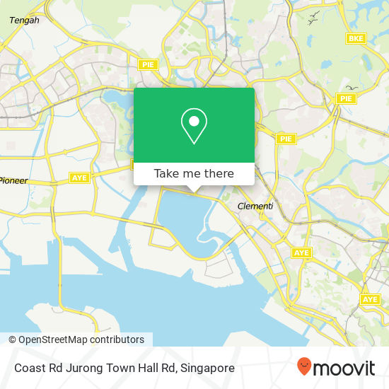 Coast Rd Jurong Town Hall Rd map