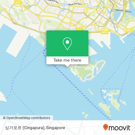 싱가포르 (Cingapura) map