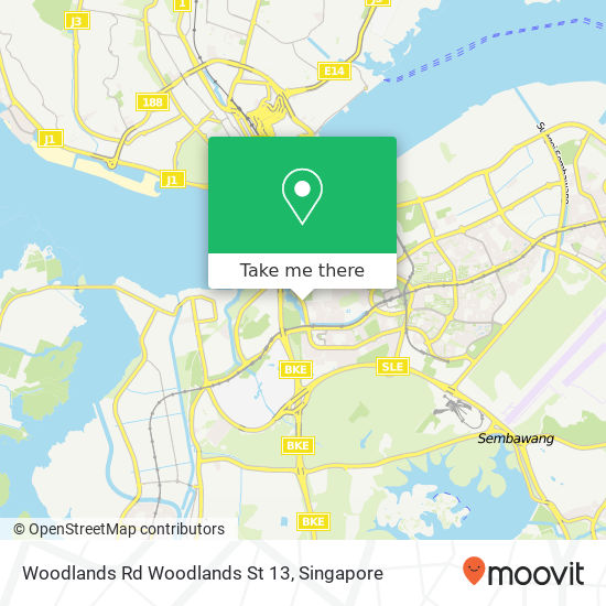 Woodlands Rd Woodlands St 13 map