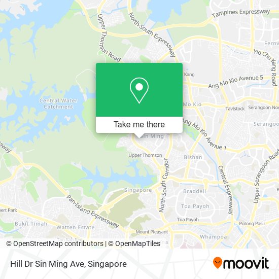 Hill Dr Sin Ming Ave map