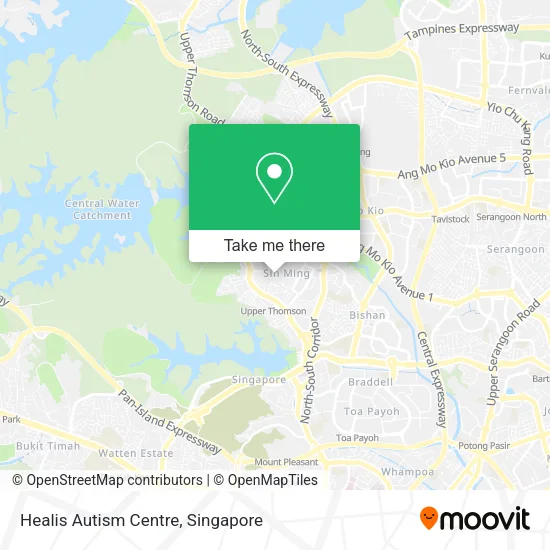 Healis Autism Centre map