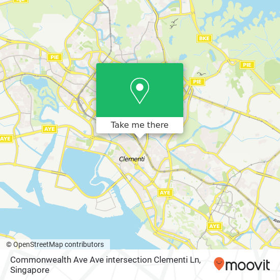 Commonwealth Ave Ave intersection Clementi Ln地图