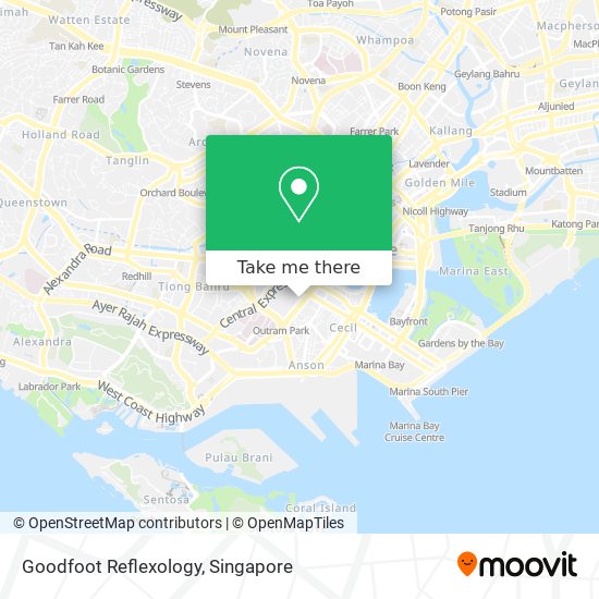 Goodfoot Reflexology map