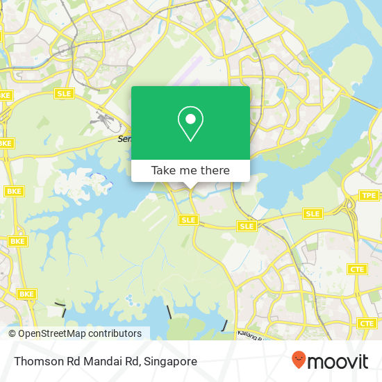 Thomson Rd Mandai Rd map