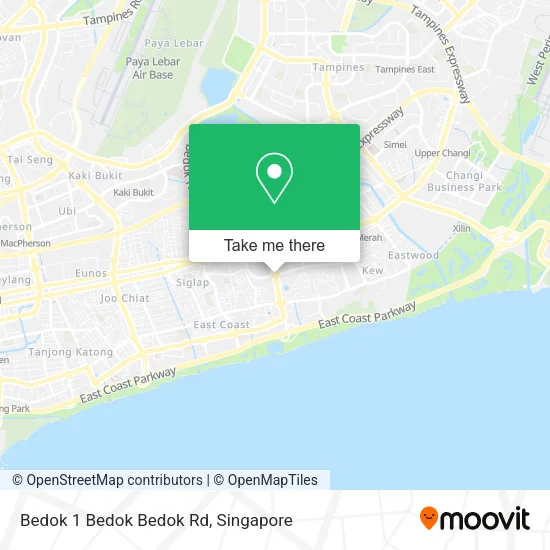 Bedok 1 Bedok Bedok Rd map