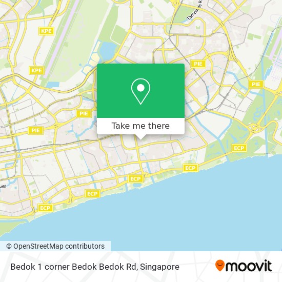 Bedok 1 corner Bedok Bedok Rd地图