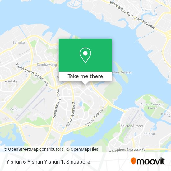 Yishun 6 Yishun Yishun 1 map