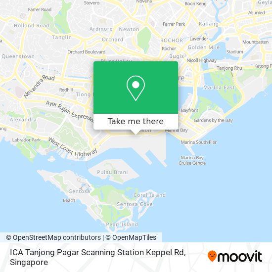ICA Tanjong Pagar Scanning Station Keppel Rd map