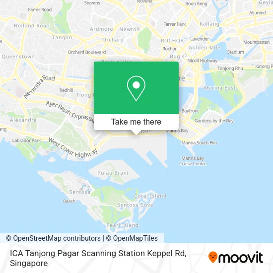 ICA Tanjong Pagar Scanning Station Keppel Rd地图
