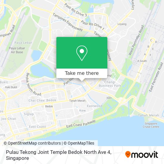 Pulau Tekong Joint Temple Bedok North Ave 4 map