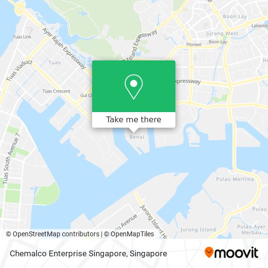 Chemalco Enterprise Singapore map