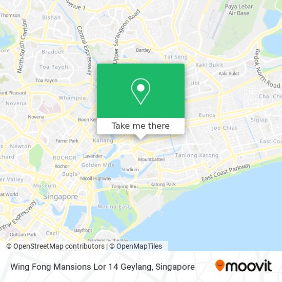 Wing Fong Mansions Lor 14 Geylang map