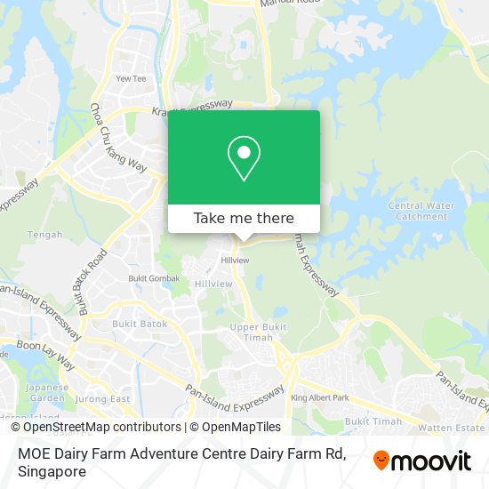 MOE Dairy Farm Adventure Centre Dairy Farm Rd map