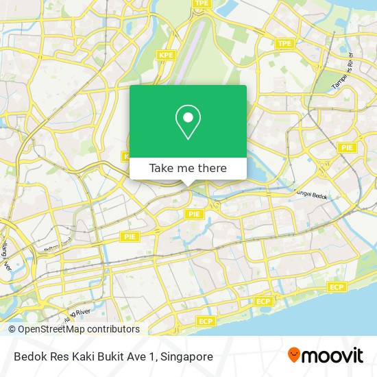 Bedok Res Kaki Bukit Ave 1地图