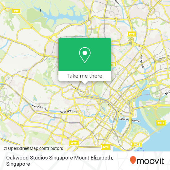 Oakwood Studios Singapore Mount Elizabeth map