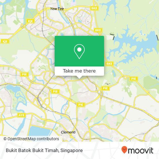 Bukit Batok Bukit Timah map