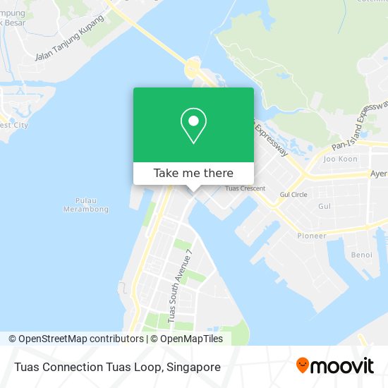 Tuas Connection Tuas Loop map