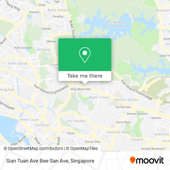 Sian Tuan Ave Bee San Ave map