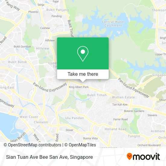 Sian Tuan Ave Bee San Ave map