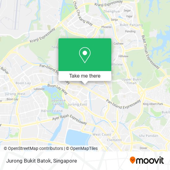 Jurong Bukit Batok map