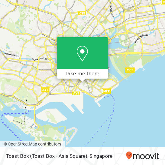Toast Box (Toast Box - Asia Square) map