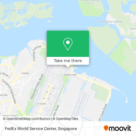 FedEx World Service Center map
