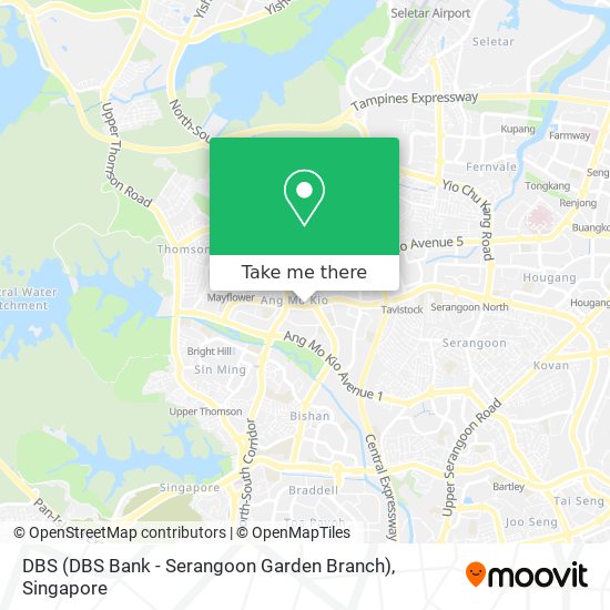 DBS (DBS Bank - Serangoon Garden Branch) map